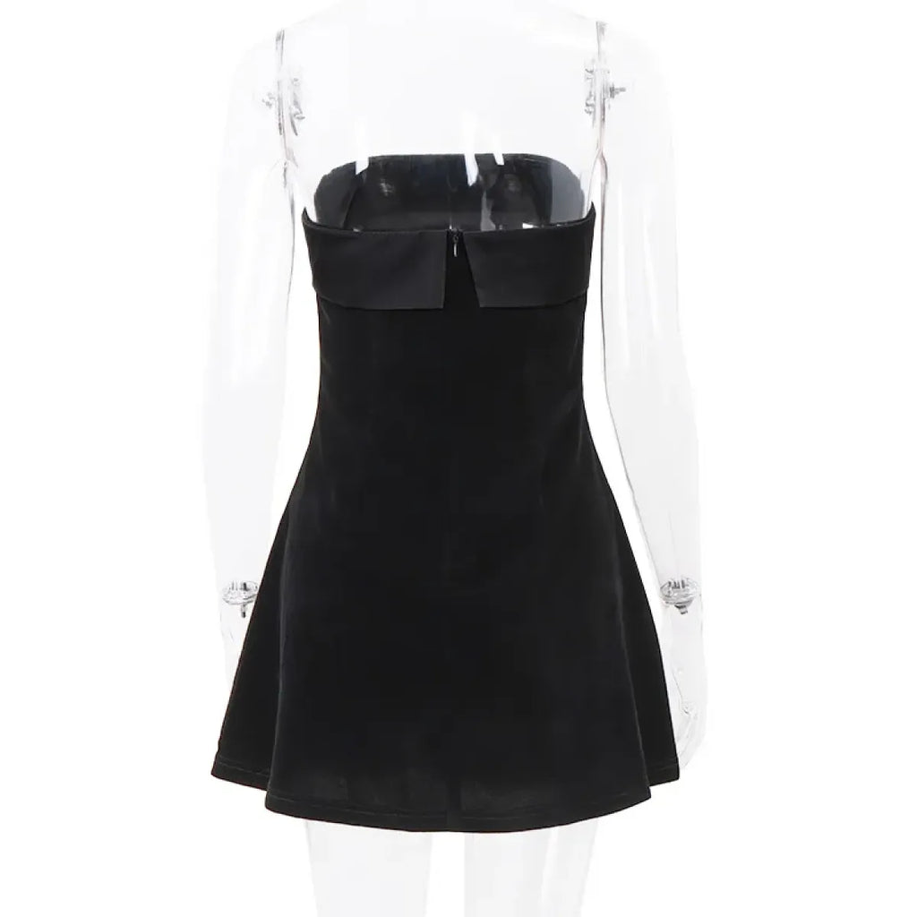 Elegant Velvet Mini Dress