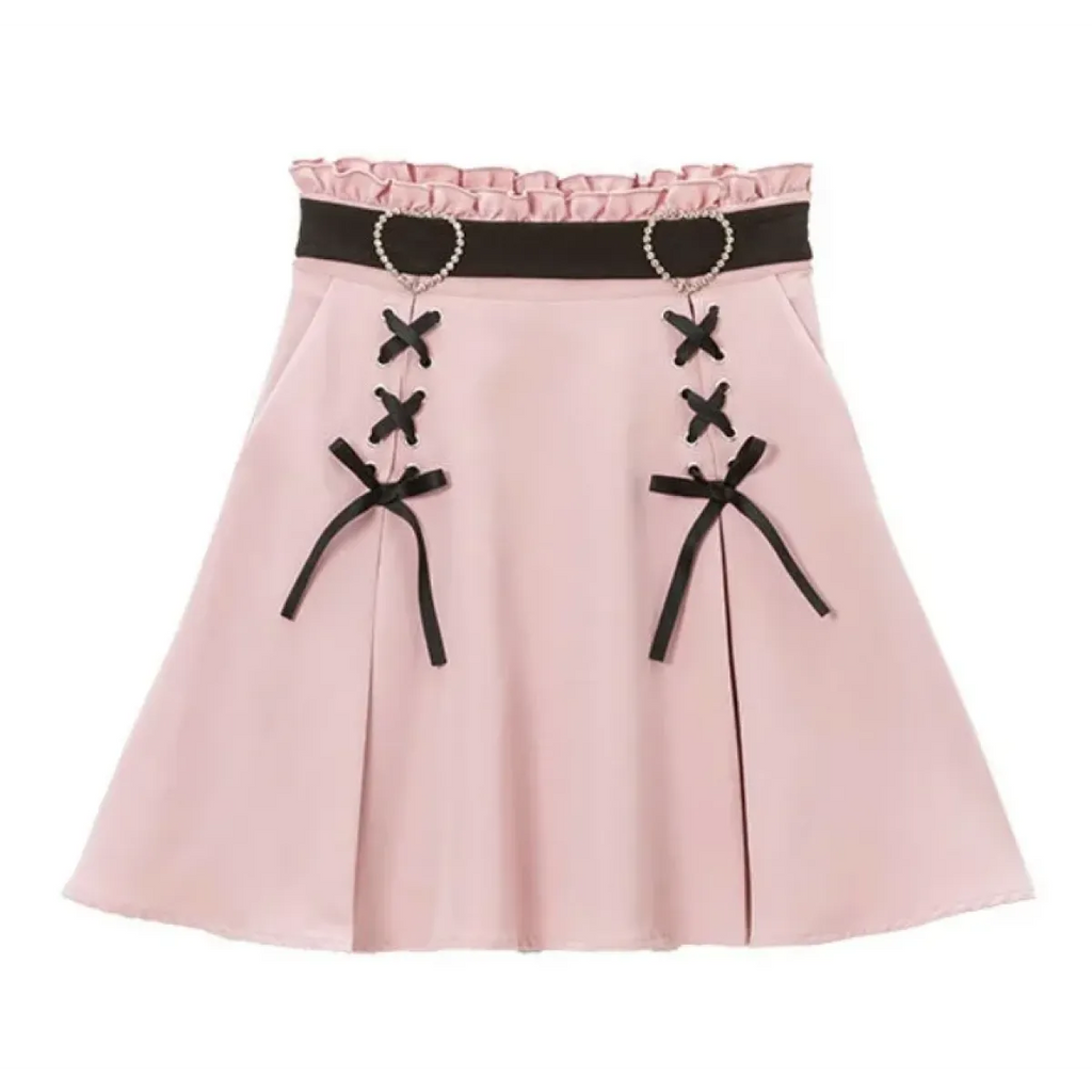 Harajuku Slim Fit Mini Skirt