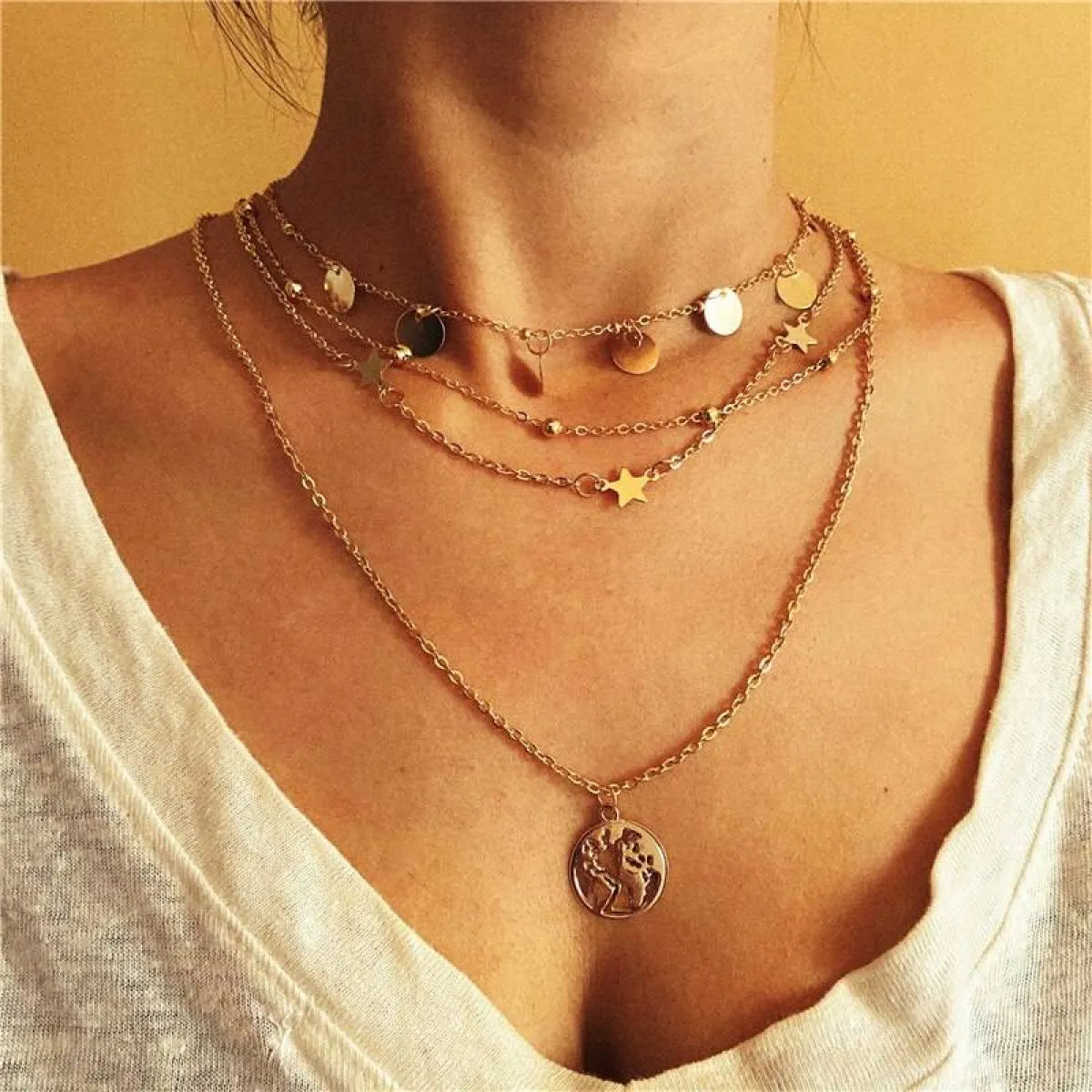 Multi-Layer Pearl Necklace