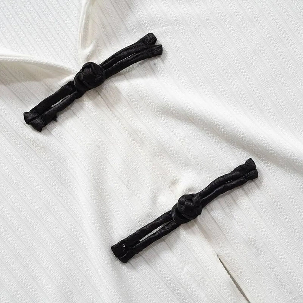 Open Shoulder Chinese Style Blouses
