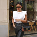 Ladies Padded Shoulder Blouse
