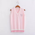 Kawaii Pink Pastel Bunny Vest Sweater