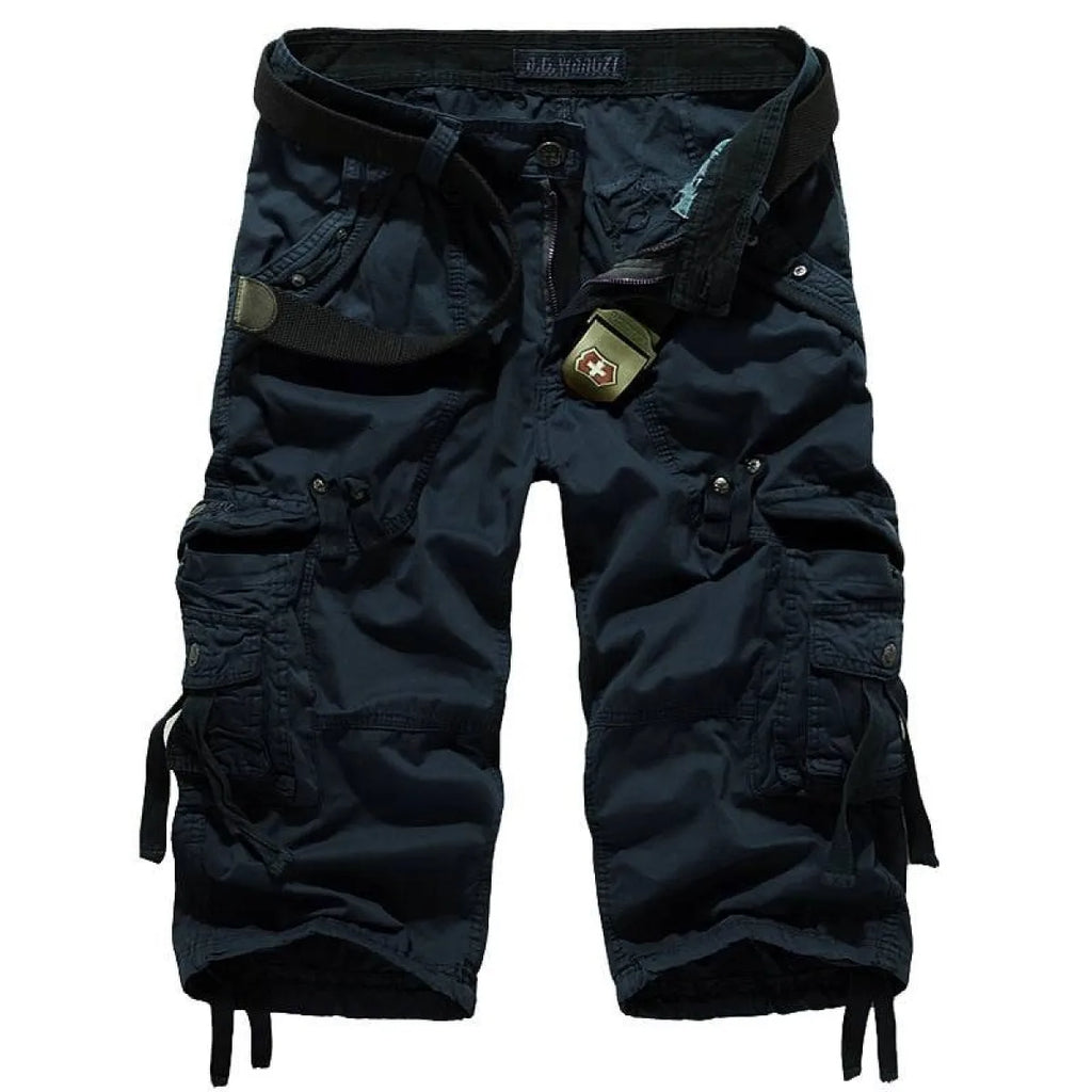 Patterned Art Textile Shorts