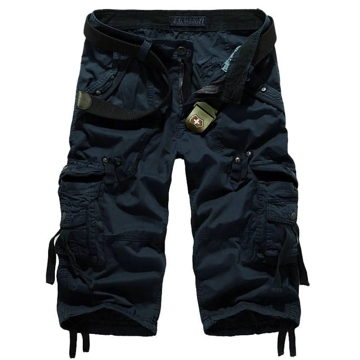 Patterned Art Textile Shorts