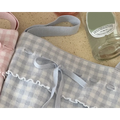 Pink Sweet Plaid Ribbon Crop Top