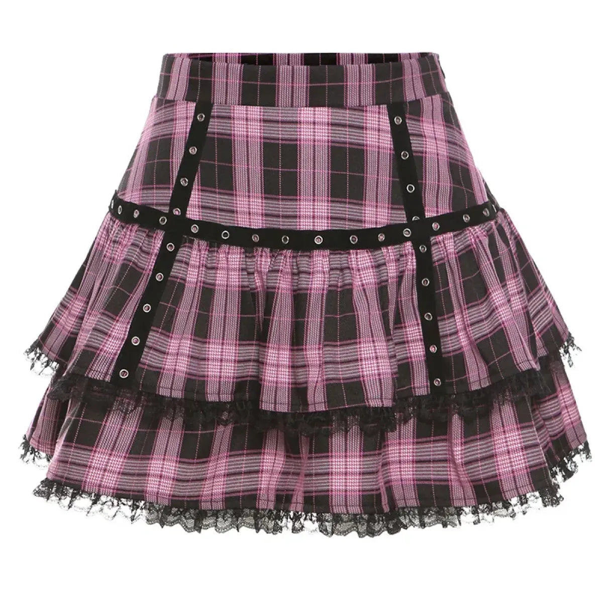 Lolita Plaid Mini Skirt – Gothic Harajuku