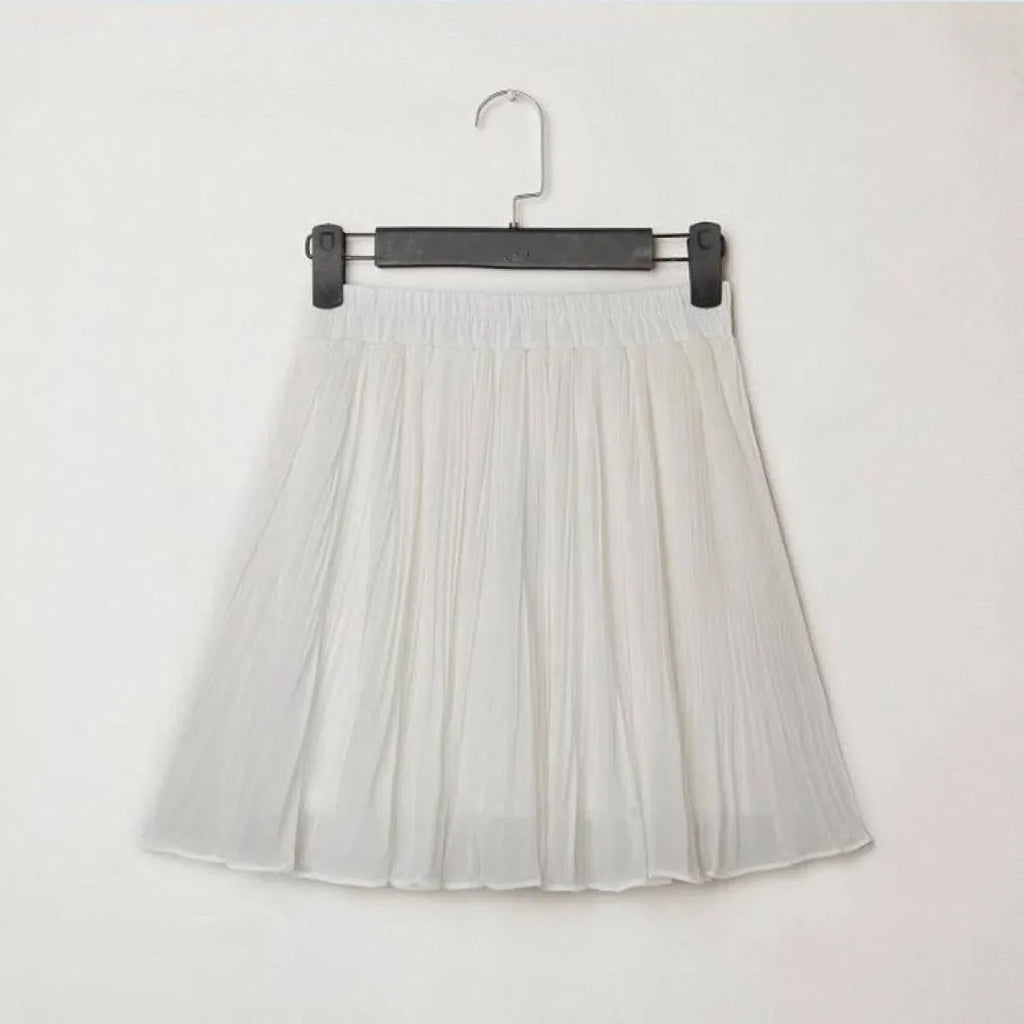 Pleated Mini Skirt Tulle