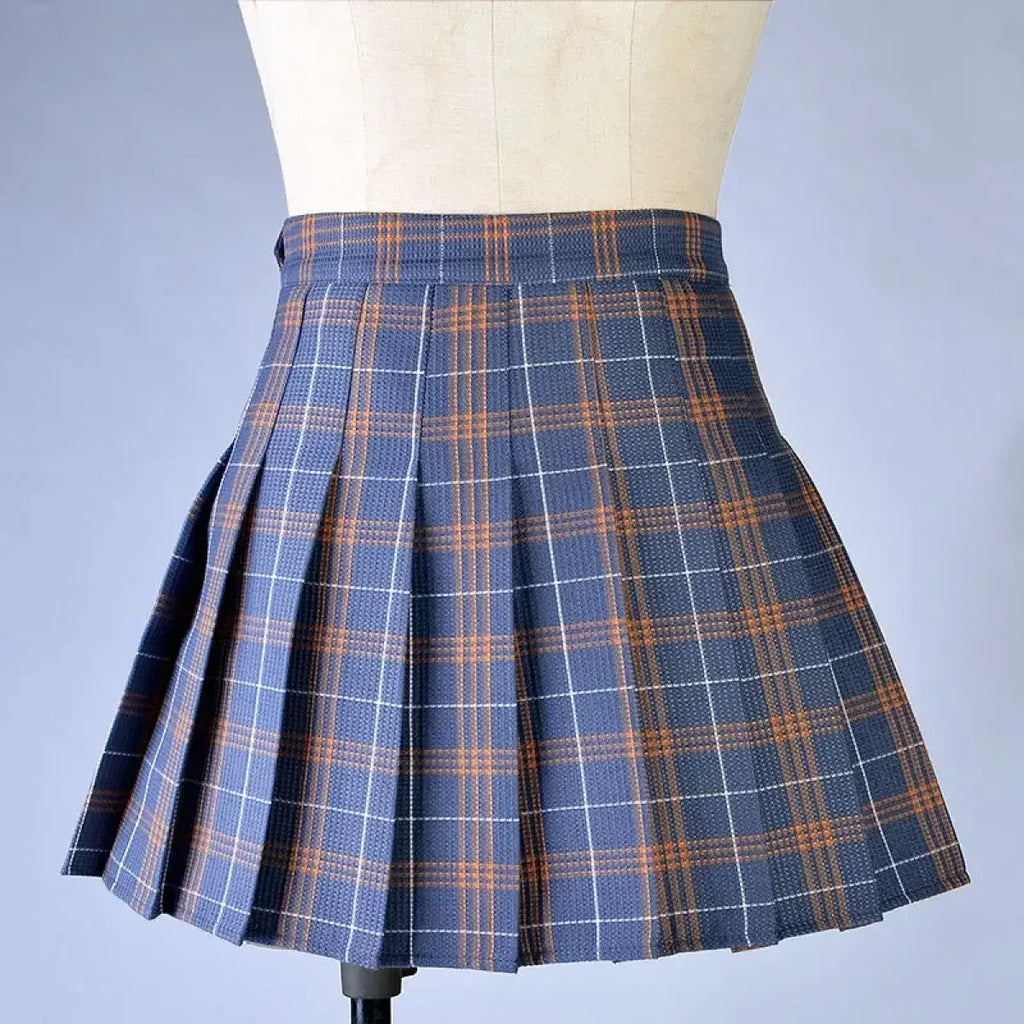 Preppy Harajuku Plaid Pleated Mini Skirt – Kawaii Schoolgirl Style