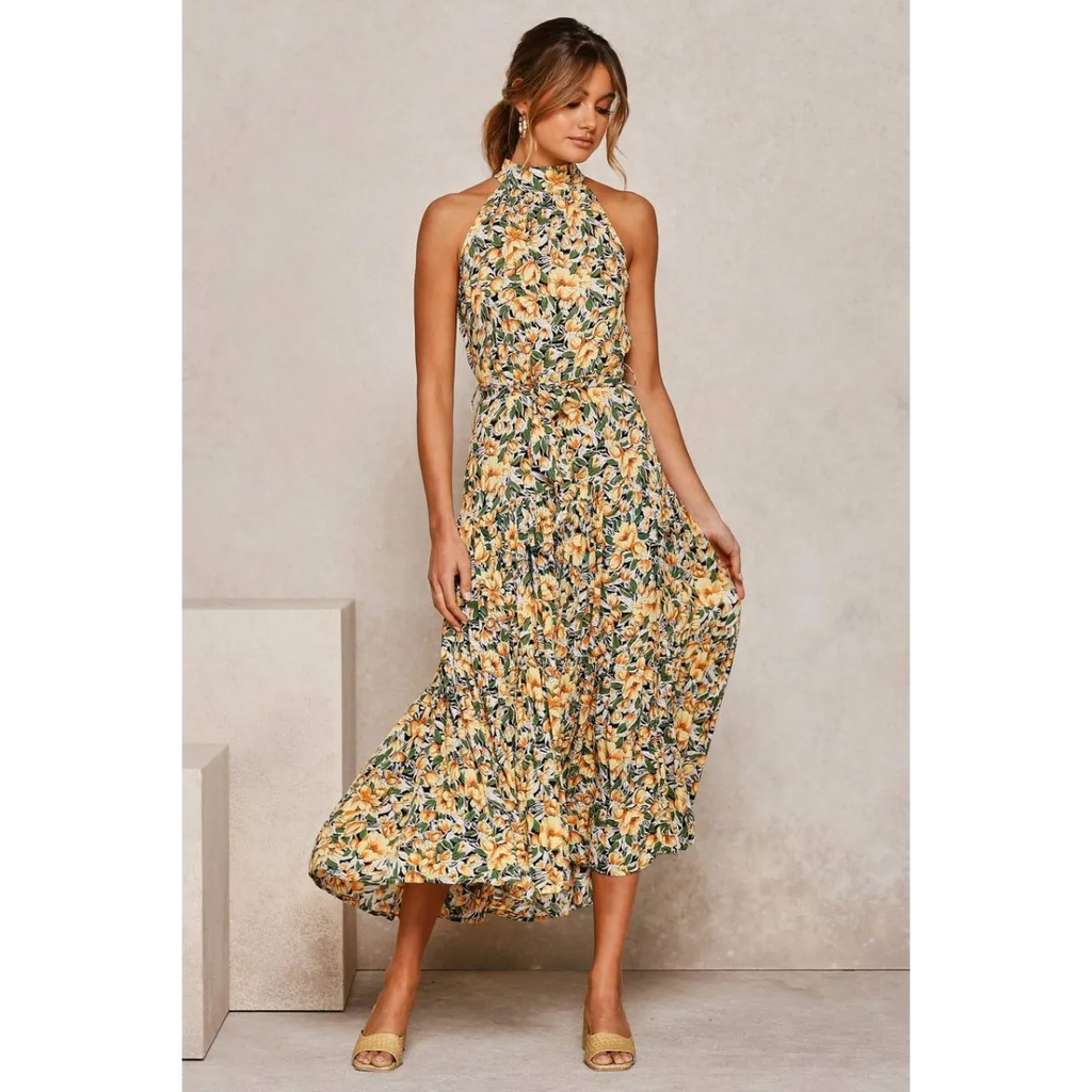 Polka Dot Halter Dress