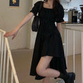 Puff Sleeve White Dress