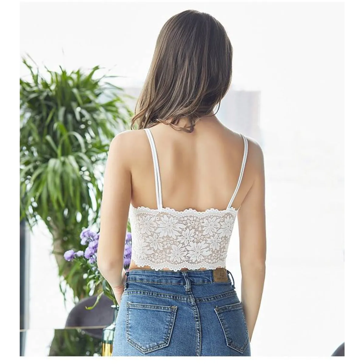 Lace V Neck Bralette