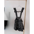 Gothic Lolita Suspender Skirt – Lace Trim Bowknot A-Line Mini