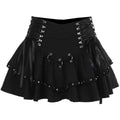 Rivet Bandage Mini Skirt – Y2K Grunge Gothic Punk Style