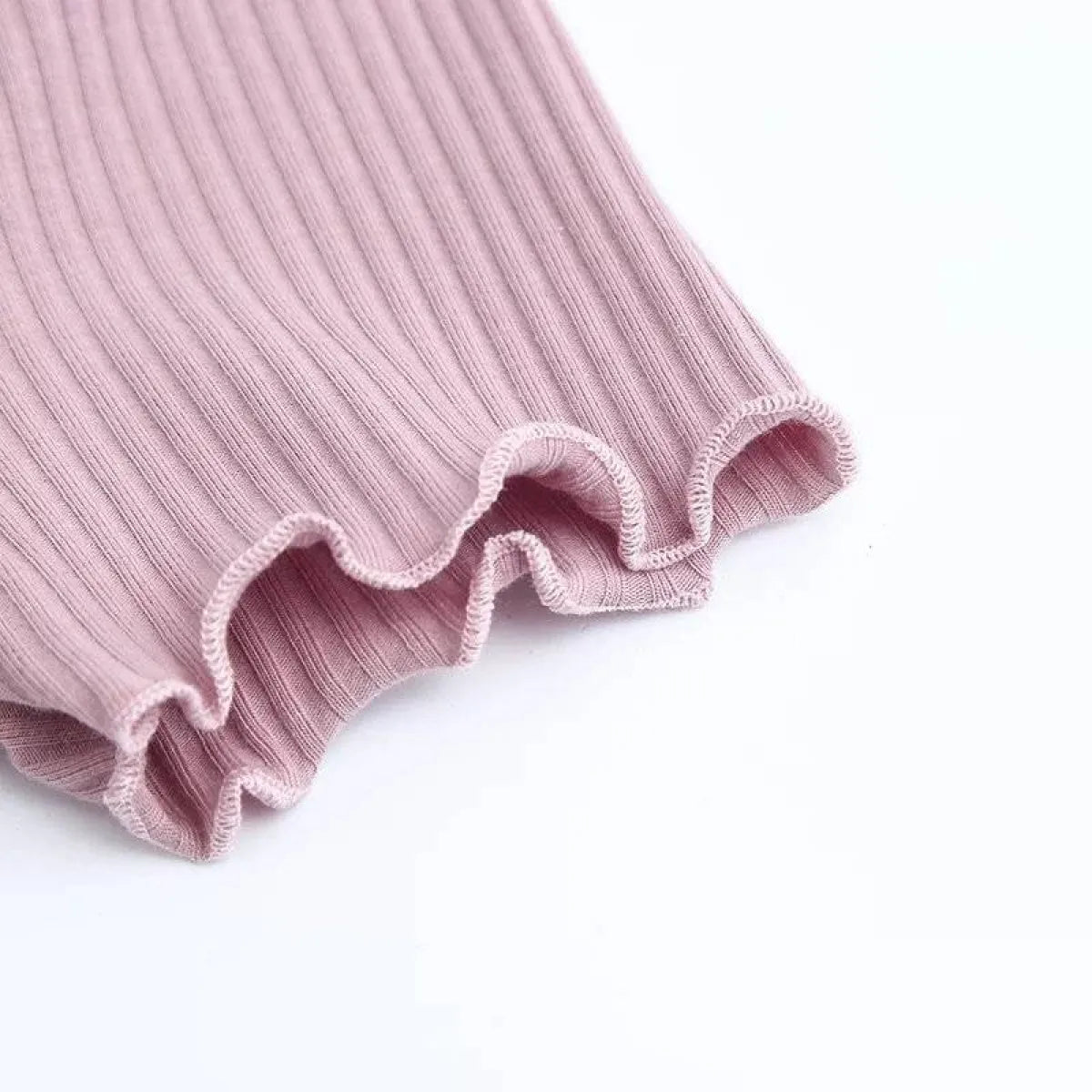 Ruffle Trim Crop Top