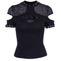 Sexy Hollow Open Chest Rivet T