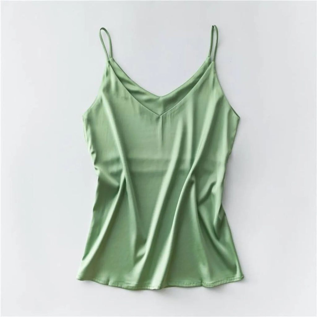 Sleeveless V-Neck Tops