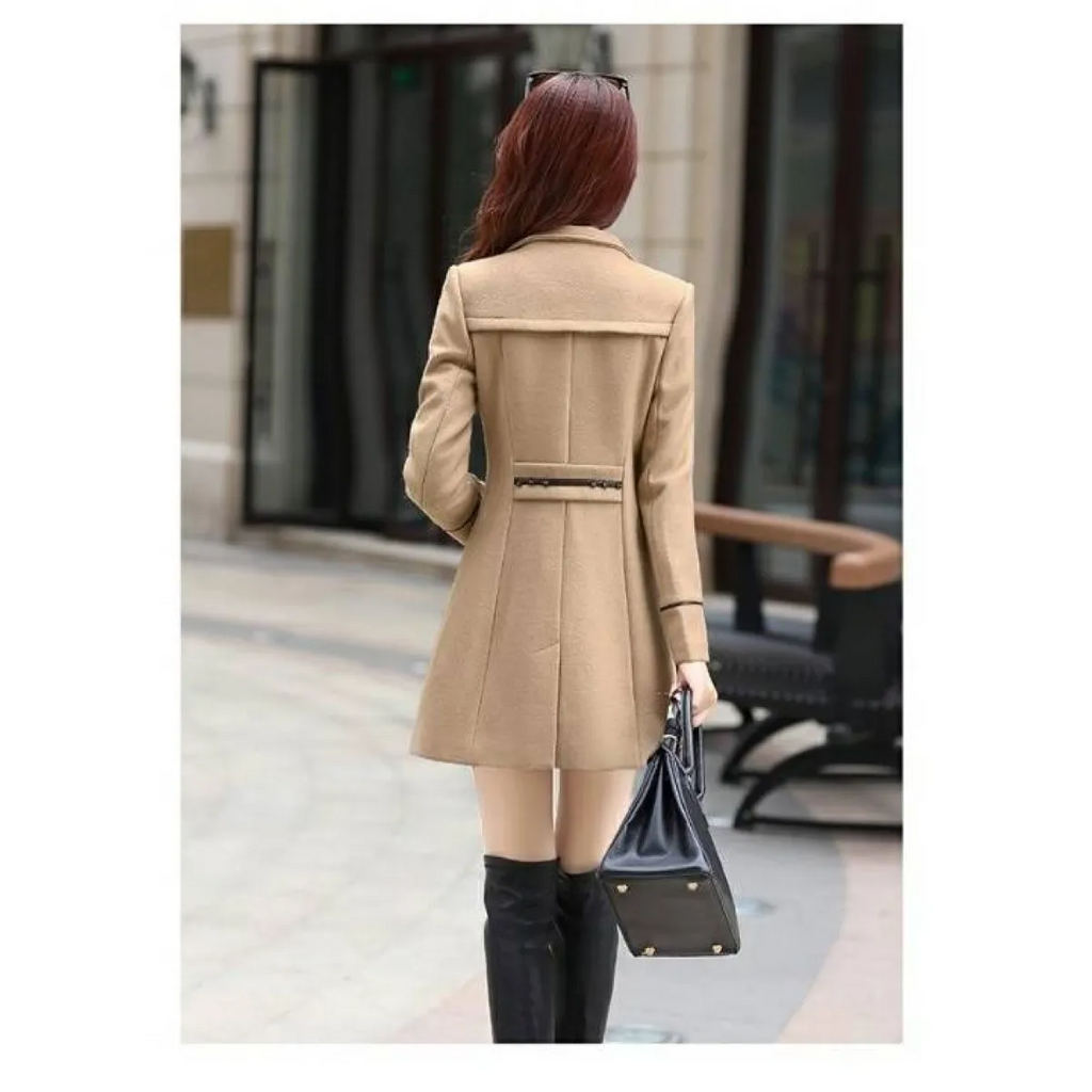 Korean Slim Wool Coats