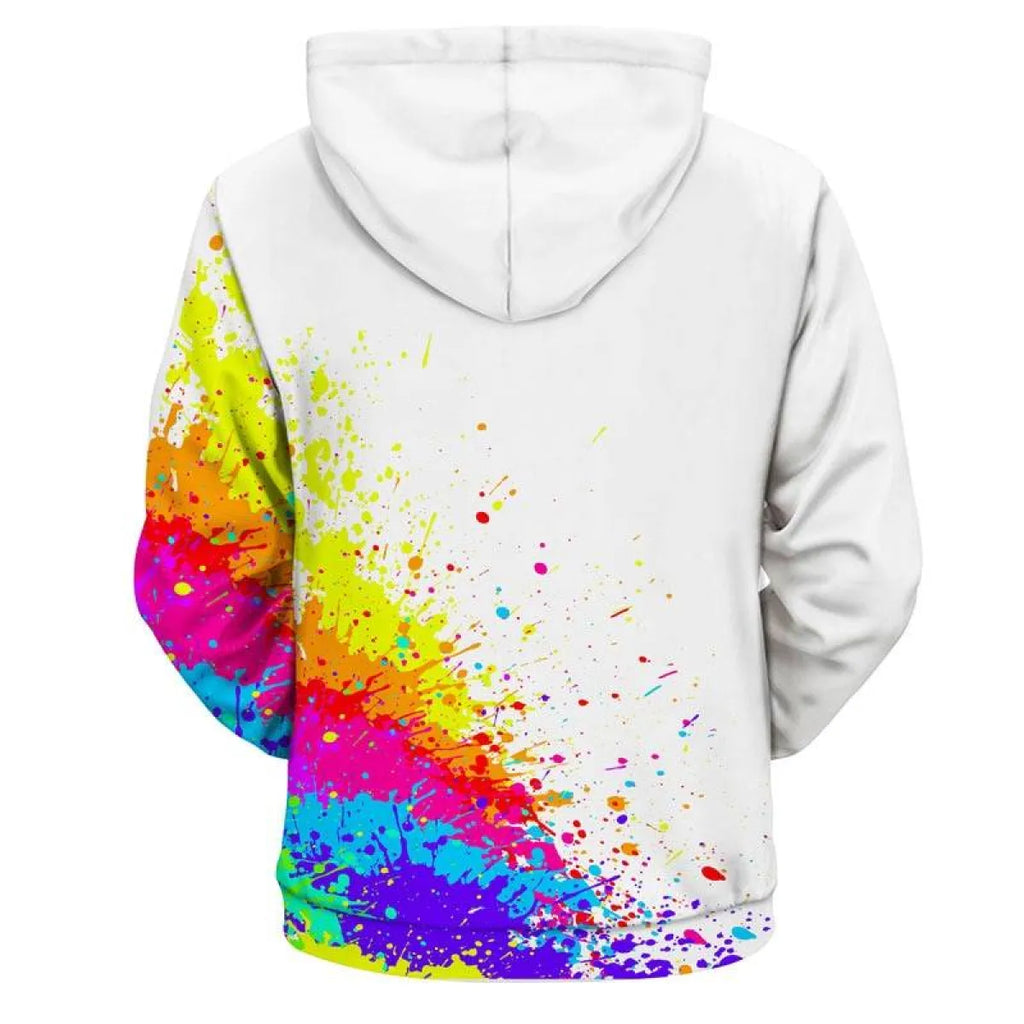 3D Spray Paint Printed Hoodie