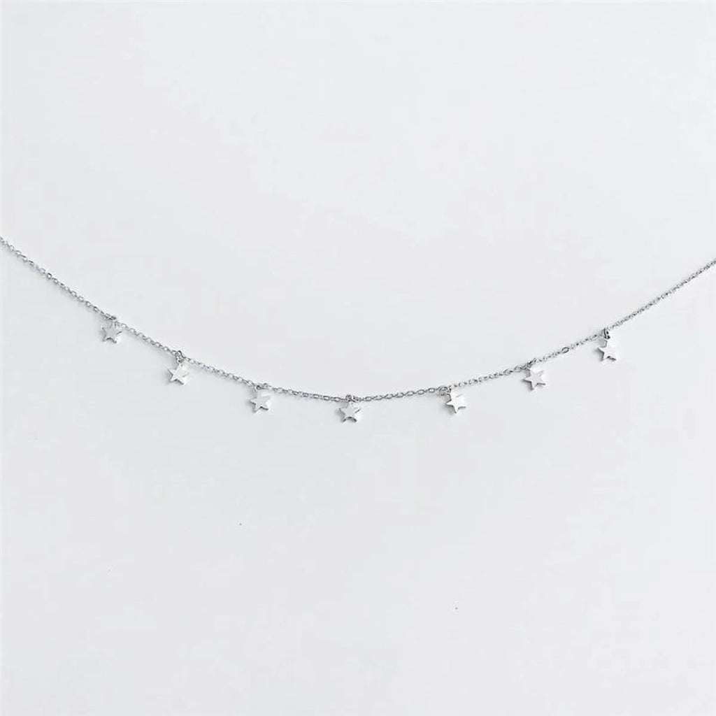 Star Pendant Choker Necklace