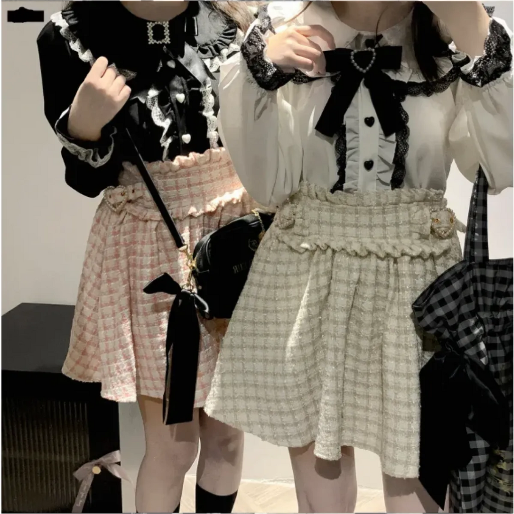 Sweet Harajuku Lace Ruffle Blouse