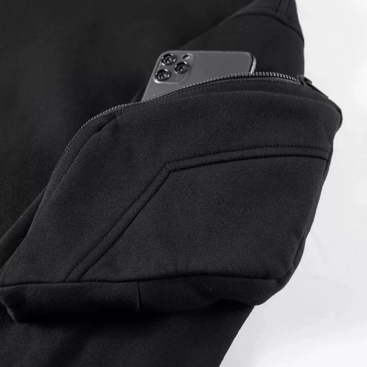 Techwear High Neck Hoodie