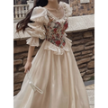 Vintage Floral Midi Dress