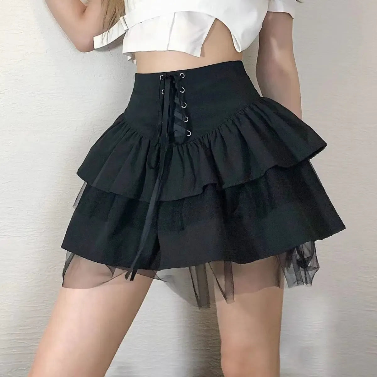 Sexy White Korean Fashion Blouse - Harajuku Chic Slim Top