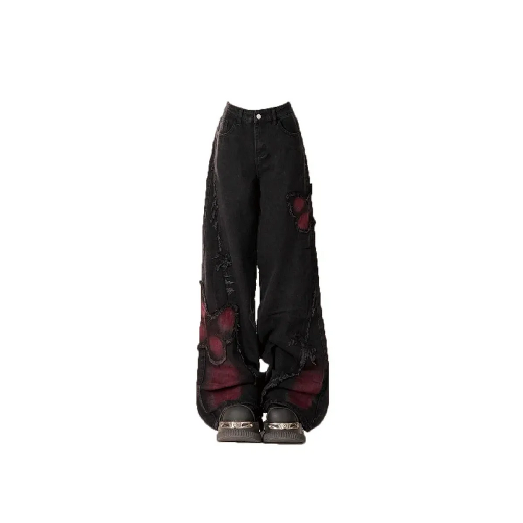 Gothic Baggy Jeans – Y2K Harajuku Grunge Aesthetic