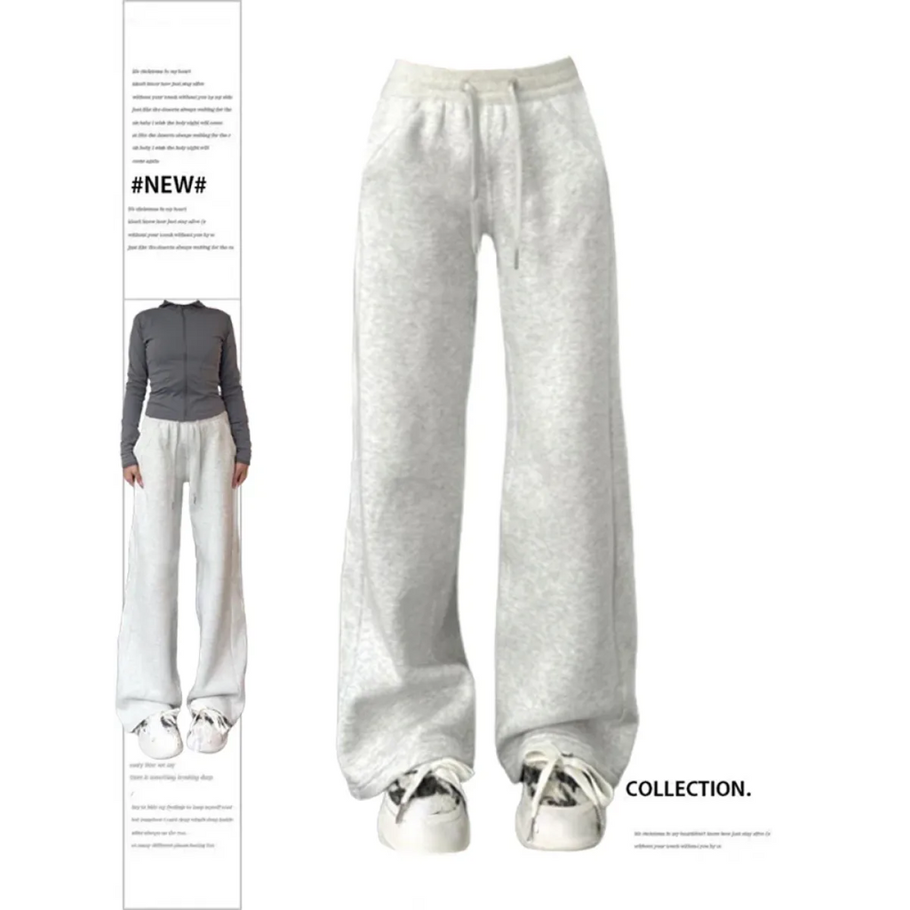 Oversized Wide-Leg Sweatpants – Y2K Vintage Joggers