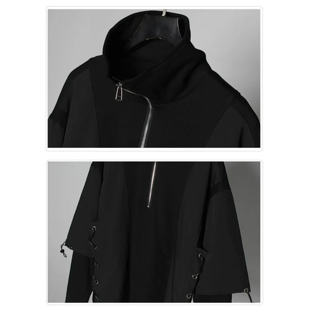 Techwear Zip Turtleneck Sweatshirt
