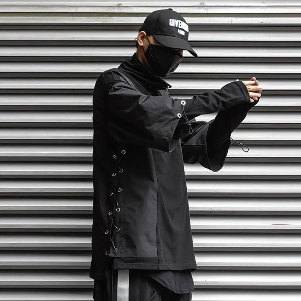 Techwear Zip Turtleneck Sweatshirt